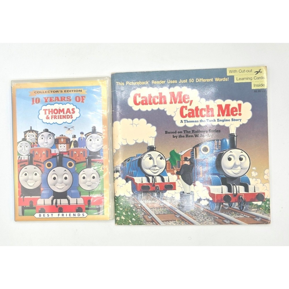 Thomas & Friends, 10 Years of Thomas DVD and Catch Me, Catch Me Book‎